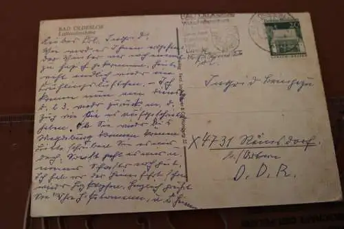 tolle alte Karte - Bad Oldesloe - Luftaufnahme  70er Jahre 