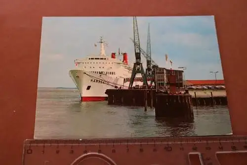 alte Karte - Cuxhaven  Schiff TS Hanseatic am Steubenhöft