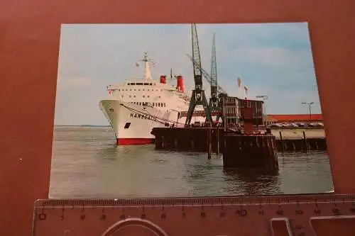 alte Karte - Cuxhaven  Schiff TS Hanseatic am Steubenhöft 