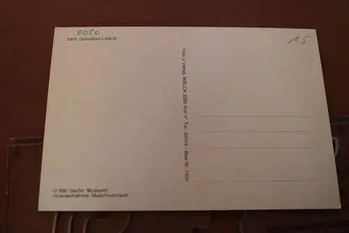 tolle alte Karte - Innenaufnahme U 995 technisches Museum 