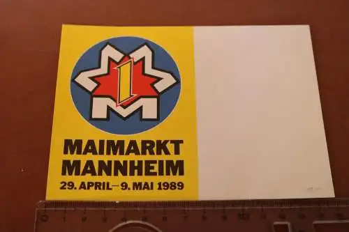 tolle alte Karte - Maimarkt Mannheim - 1989 