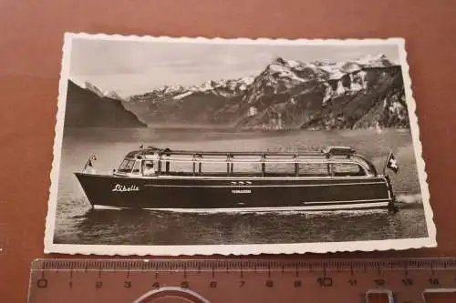 alte Karte - Express Verkehrsboot Libelle Vierwaldstättersee
