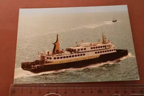 alte Karte - Fährschiff ??? Terschelling 1983
