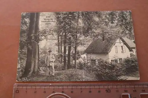 alte Karte - Gebäude Soldat - Kiel Partie im Düsternbrooker Gehölz  1914-18