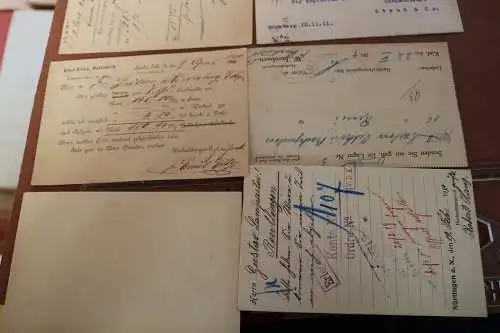 acht alte Postkarten - Ganzsachen Deutsches Reich 