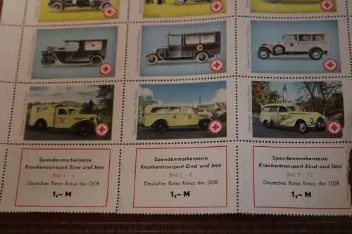 15 alte Spendenmarken Deutsches Rotes Kreuz DDR