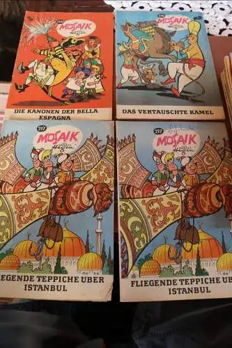 21 alte Mosaik Comic Hefte - 70er Jahre