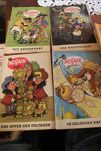 21 alte Mosaik Comic Hefte - 70er Jahre