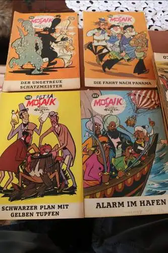 21 alte Mosaik Comic Hefte - 70er Jahre