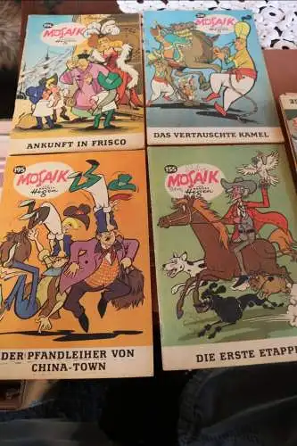 21 alte Mosaik Comic Hefte - 70er Jahre