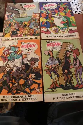 21 alte Mosaik Comic Hefte - 70er Jahre