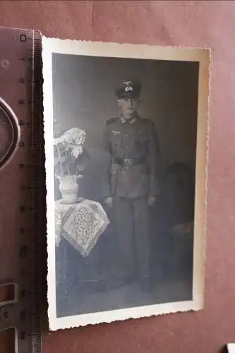 tolles altes Foto - Portrait eines Soldaten  mit Litze (2)