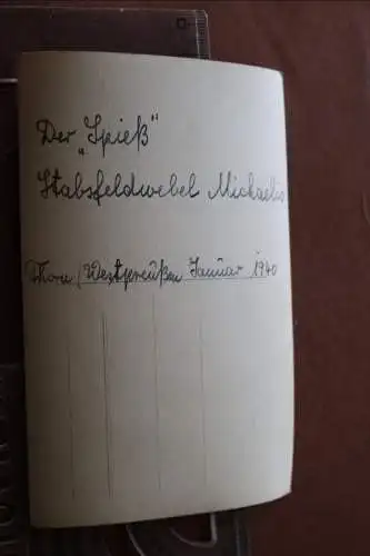 tolles altes Foto - Portrait eines Stabsfedlwebel  - Thorn - 1940 