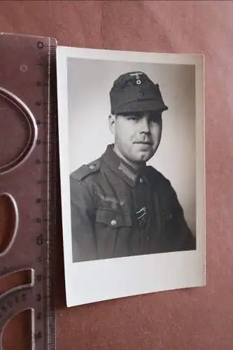 tolles altes Foto - Portrait eines Soldaten Feldmütze - Regensburg 