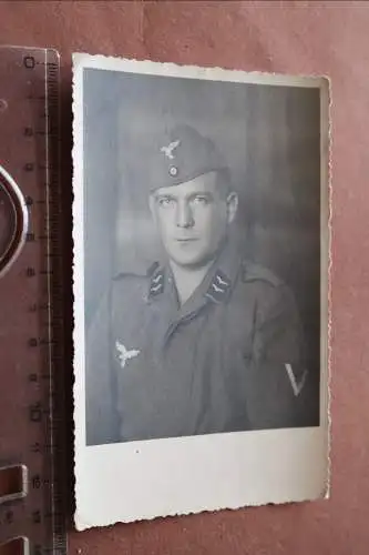 tolles altes Foto - Portrait eines Soldaten Flak  (3)