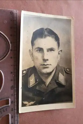 tolles altes Foto - Portrait eines Soldaten  Luftwaffe
