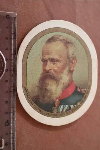 älterer Bierdeckel König Ludwig Dunkel  - Portrait