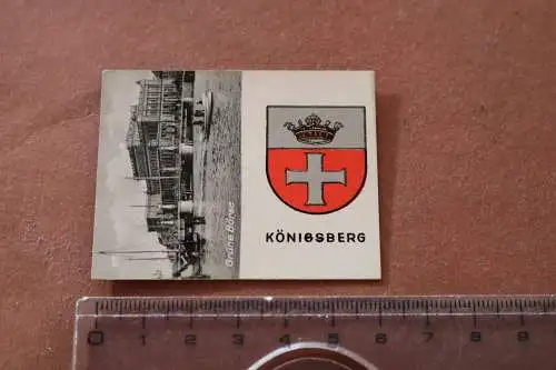 alte Miniatur Werbekarte - Sammelbild ?? Union - Motiv Königsberg Wappen