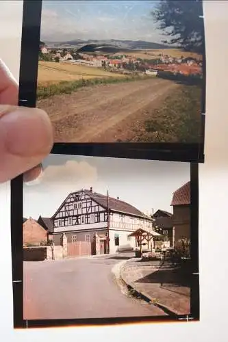 acht ältere Farbdias - Ortschaft - Ort ?? 