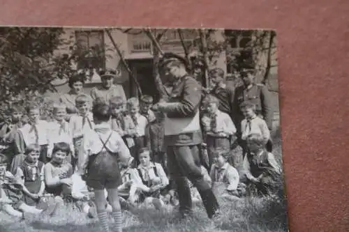 tolles altes Foto - Soldaten NVA und Kinder Pioniere