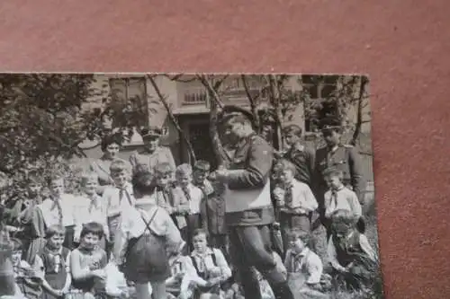 tolles altes Foto - Soldaten NVA und Kinder Pioniere