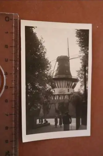 Tolles altes Foto - mir unbekannte Windmühle - 30-50er Jahre