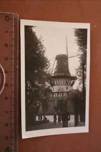 tolles altes Foto - mir unbekannte Windmühle - 30-50er Jahre