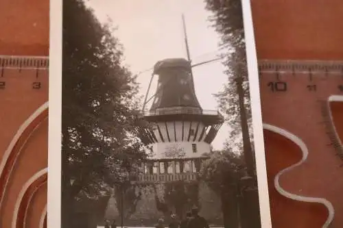 tolles altes Foto - mir unbekannte Windmühle - 30-50er Jahre