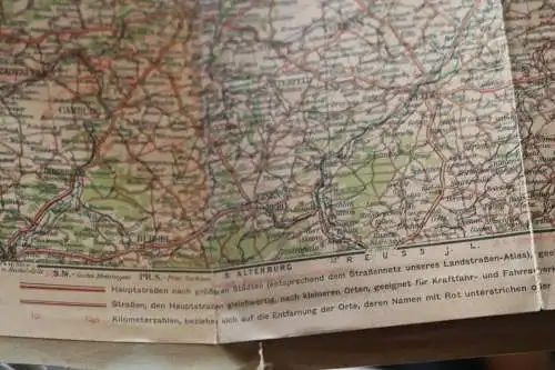 alte Continental Straßenkarte - Karte 28 Leipzig - 20-30er Jahre ?