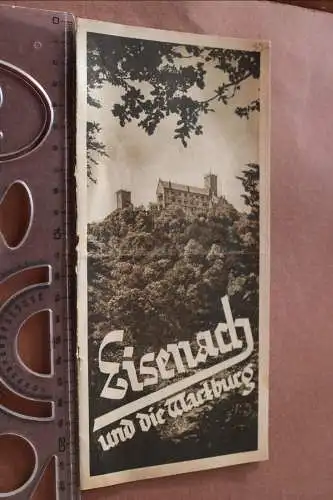 tolles altes Werbeprospekt - Eisenach und die Wartburg - 30er Jahre ?