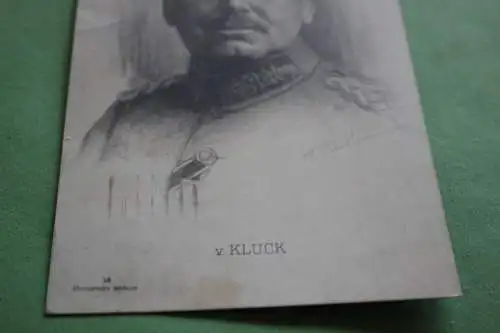 tolle alte Karte - Portrait - General von Kluck   Rhotofot Berlin - 1915
