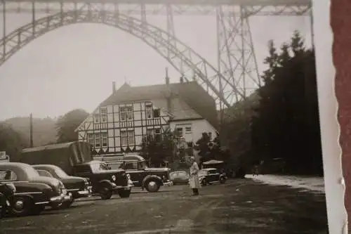 tolles altes Foto - Müngstener Brücke  50-60er Jahre