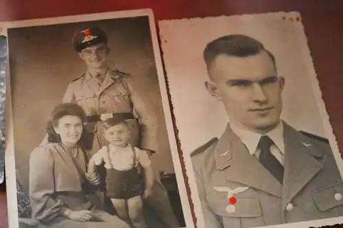 sechs tolle alte Fotos eines Piloten ? KG General Wever , Karte aus Athen 1942
