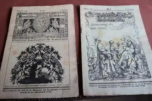 Zwei tolle alte Hefte Seraphischer Kinderfreund 1926/27 Liebeswerk Altötting