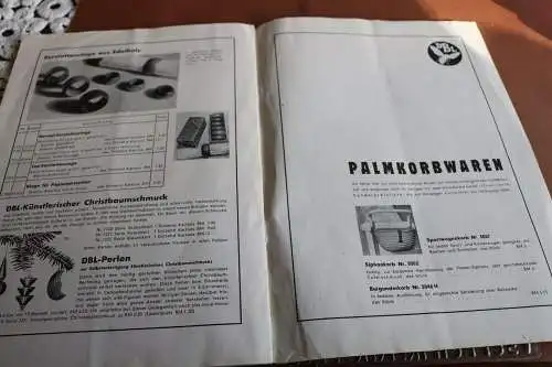 alter Katalog der Firma DBL D. Bamberger Lichtenfels  30-40er Jahre