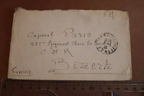 alter Briefumschlag - Frankreich Stempel 1828 oder 1928 ??