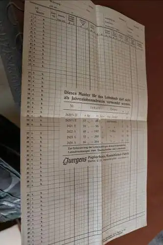 altes Rundschreiben ? der Nordd. Holz-Berufsgenossenschaft 20-30er Jahre ?