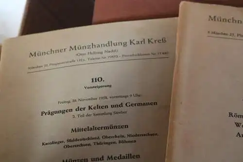 Konvolut Münzkataloge, Auktionskataloge Münzen 