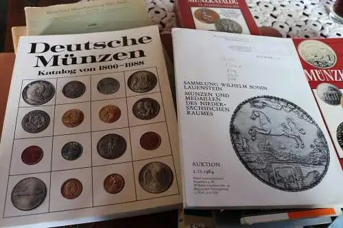 Konvolut Münzkataloge, Auktionskataloge Münzen 