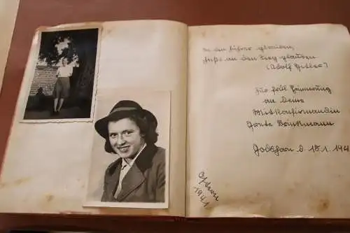 tolles altes Poesiealbum eines Mädels - Godshorn 1941 - als Album benutzt BDM