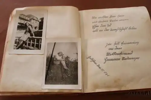 tolles altes Poesiealbum eines Mädels - Godshorn 1941 - als Album benutzt BDM