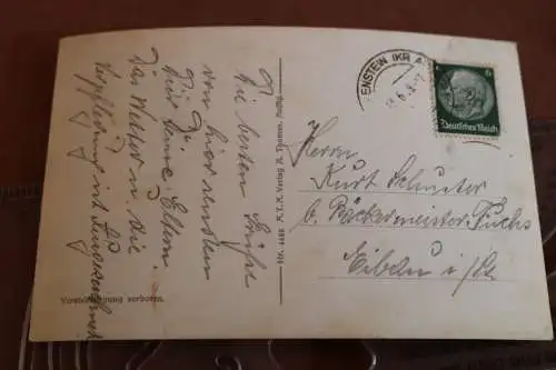 tolle alte Karte Ansicht Lichtowitz an der Elbe 1937