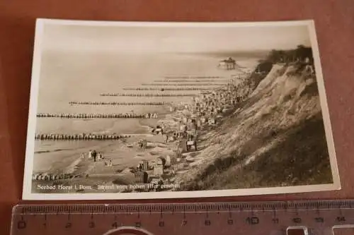 tolle alte Karte Seebad Horst in Pommern - Strand 