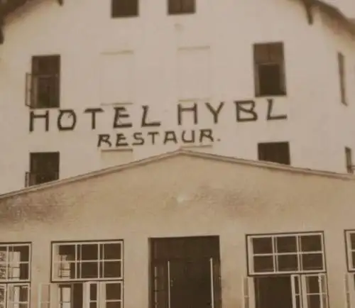 tolles altes Foto - Hotel Hybl - Restaurant - Štíty - 30-40er Jahre ????