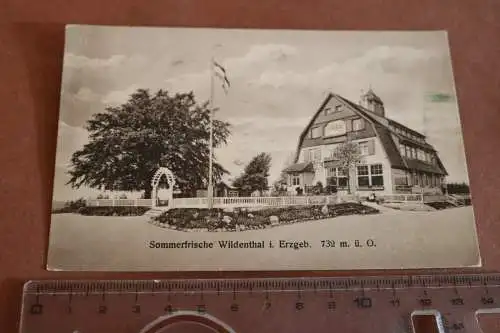 Tolle alte Karte Sommerfrische - Wildenthal i. Erzgebirge 1917