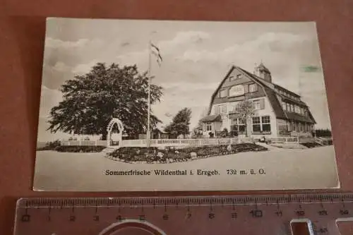 tolle alte Karte Sommerfrische - Wildenthal i. Erzgebirge 1917