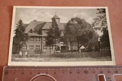 Tolle alte Karte Lehnin Mark - Zentralschule 1963