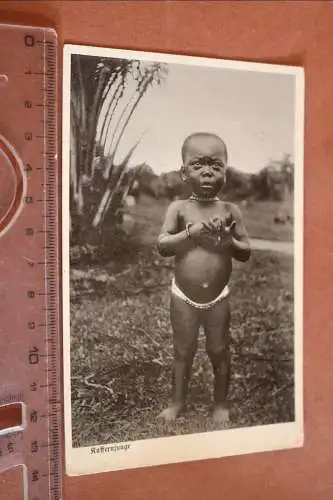 alte Karte dunkelhäutiger Junge - Deutsch-Südwest-Afrika - 20-30er Jahre 