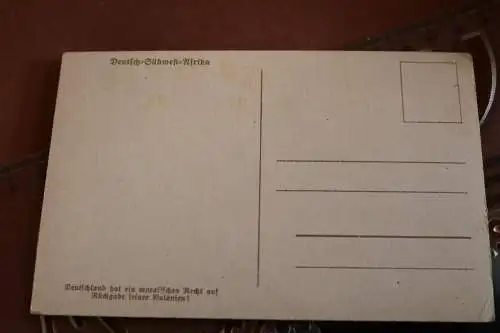 alte Karte dunkelhäutiger Junge - Deutsch-Südwest-Afrika - 20-30er Jahre 