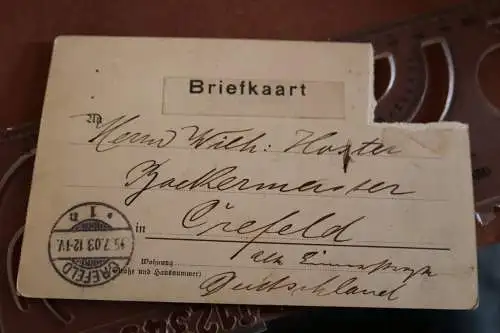 tolle alte Künstlerkarte - Badegäste - Gruss aus Scheveningen 1903